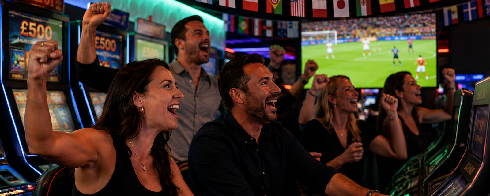 Live games on the big screen at Admiral venues